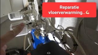 Reparatie vloerverwarmingsverdeler met stadsverwarming💪🏻 [upl. by Peonir109]