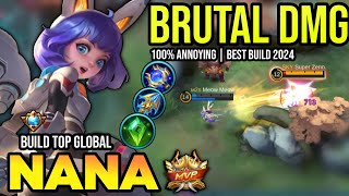 NANA BEST BUILD 2024  BUILD TOP GLOBAL NANA GAMEPLAY  MOBILE LEGENDS✓ [upl. by Ruffin]