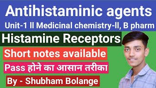 Histamine Receptors and their distribution ll Medicinal chemistryll ll Unit1 [upl. by Llatsyrc]