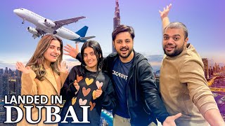 HUM DUBAI PHOUNCH GAYE ♥️  New Year Trip Shuru 😍 [upl. by Ennovad]