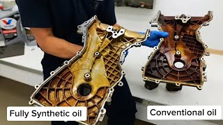 Engine Test Fully Synthetic Oil vs Conventional Oil after 926000 KMS ODO [upl. by Marceau1]