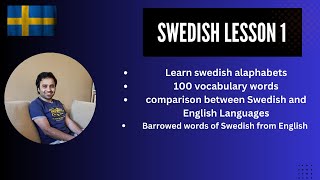 How to pronounce swedish alphabet  Swedish language for beginners  Swedish language A1 lesson1 [upl. by Ritter]