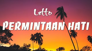 Letto  Permintaan Hati Lirik Video [upl. by Rawden583]