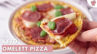 Die PERFEKTE Keto Pizza Wenig Zutaten wenig Zeit super lecker [upl. by Asiaj]