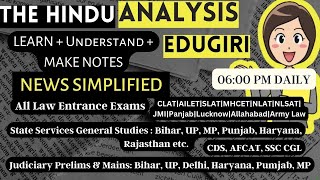 The Hindu Analysis 8th February 2024 beginnersEditorialVocabCDSCUETCLATNDALLBSETSSCMHCET [upl. by Blair180]