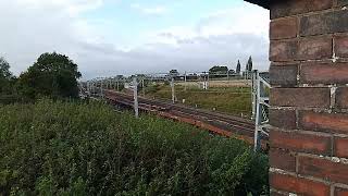 4L48 Garston to Dagenham Docks GBRF 66767 departing from Crewe Basford Hall with empty car train [upl. by Ekram]