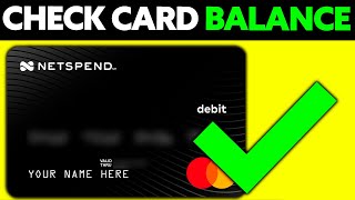 How To Check Netspend Card Balance 2024 [upl. by Sivatnod]