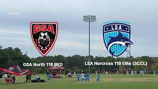 SCCL League VS Lanier Soccer Academy Norcross 11B Elite Sep 6 [upl. by Ebneter]