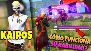 NUEVO PERSONAJE KAIROS🤯 ¿CUÁL ES SU HABILIDAD ¿CÓMO FUNCIONA FREE FIRE ACTUALIZACIÓN [upl. by Gannes613]