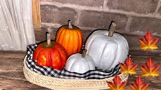 Como hacer calabazas para decorar en otoño [upl. by Delly822]