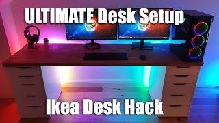 IKEA Gaming Desk Setup [upl. by Janette]