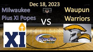 Waupun at Pius Catholic Girls BB 121823 [upl. by Anoyk]