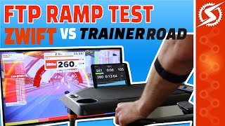 Zwift FTP RAMP Test vs TrainerRoad RAMP Test [upl. by Adnov]