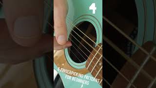 Six Fingerpicking Patterns Lesson For Beginners how to play finger picking guitar tutorial [upl. by Zilla625]