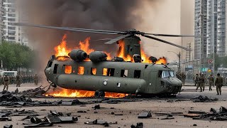 US F 16s destroy Russian CH 47 Chinook helicopter carrying 70 Special Forces [upl. by Almund983]