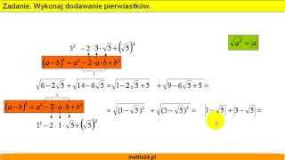 Jak dodawać trudne pierwiastki  Matfiz24pl [upl. by Gus875]