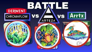 💥 LIVE BATTLE  CHROMAFLOW vs ARTEZA vs ARRTX  Quels crayons choisir pour nos coloriages [upl. by Viki]