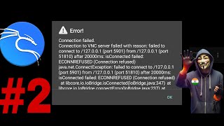 How to Fix connection failed error in Kali Nethunter Kex [upl. by Erreit]