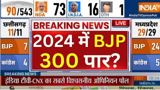 2024 Lok Sabha Election Final Opinion Poll LIVE 24 चुनाव में बीजेपी करेगी 300 पार  PM Modi  BJP [upl. by Nyleda]