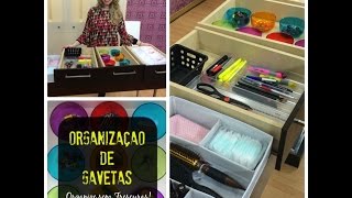 Dicas de como organizar as gavetas improvisando o que tem em casa [upl. by Niattirb672]