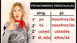 Pronombres personales en español Spanish personal pronouns [upl. by Lamar498]