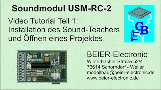 Soundmodul USMRC2 Tutorial 01 [upl. by Halliday956]