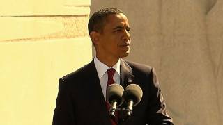 President Obama Delivers Remarks at the Martin Luther King Jr Memorial Dedication [upl. by Lliw]