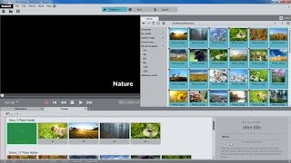 MAGIX Photostory 2016 Deluxe – Movie templates tutorial INT [upl. by Cronin271]