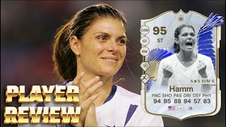 ¡NO TIENE SENTIDO LO BUENA QUE ES REVIEW MIA HAMM TOTY 95 EAFC 24 FIFA 24 [upl. by Ebonee]