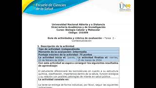 Tarea 2  Contextualización [upl. by Ycak]