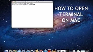 MAC OS  How to Open Terminal Command Prompt on Mac [upl. by Eimrej973]