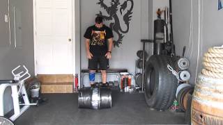 Keg Exercises  Full 12 Keg Power Press [upl. by Eatnad]