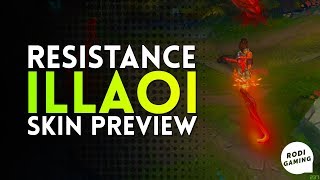 RESISTANCE ILLAOI SKIN PREVIEW  LEAGUE OF LEGENDS [upl. by Rogers935]