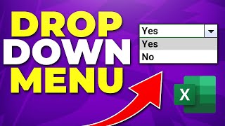 How to Make a DropDown List in Excel Drop Menu [upl. by Yoong]