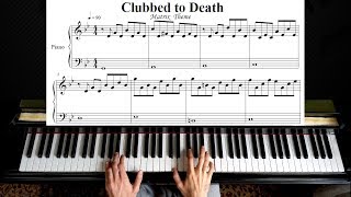 Clubbed To Death  Matrix Theme Piano Tutorial  With Sheet Music [upl. by Emmy]