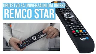 Remco Star uputstvo za univerzalni daljinski [upl. by Ahsemak]