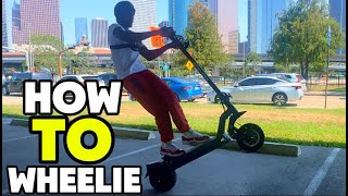 Top Tips To Wheelie any Electric Scooter in Two Days [upl. by Anitsrihc]