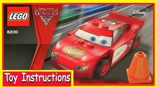 Lego Building Instructions  Disney Lightning McQueen Cars 2 8484 Toy Instructions [upl. by Oruam364]