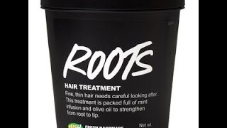 My reivew and demo of the Lush Roots pre shampoo scalp treatment on relaxed hair [upl. by Terrena]