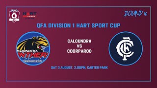 Caloundra vs Coorparoo Mens Div 1 AFL Rd 16 [upl. by Aihsena]