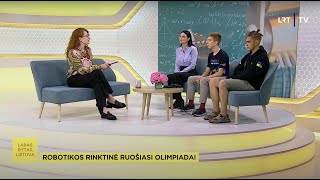 240802 Lithuanian and Ukrainian robotics teams on national TV [upl. by Kellyn]