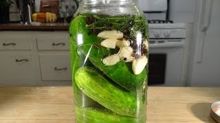 Homemade Dill Pickles Lactofermented [upl. by Sualkcin]