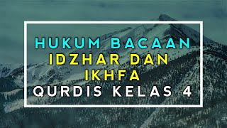 Materi Quran Hadits Kelas 4 Hukum Bacaan Idzhar Halqi dan Ikhfa Haqiqi [upl. by Aniela685]