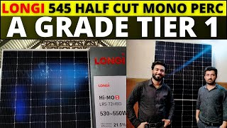 Longi 545 Watt Half Cut Mono Perc Solar Panel Price  Best Solar Panel For Home [upl. by Idnac459]