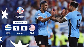 USA 01 URUGUAY  HIGHLIGHTS  CONMEBOL COPA AMÉRICA USA 2024™ [upl. by Driskill]