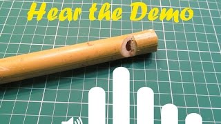 How to Make a Simple Bamboo Swanee Slide Whistle  Easy Tutorials [upl. by Oicnaneb]