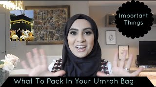 WHAT TO PACK FOR UMRAH [upl. by Lain]