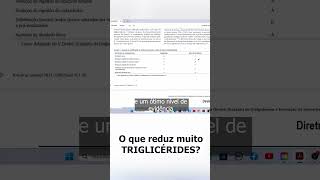 reduz muito triglicerides drjuliomassao colesterolalto triglicéridos diabetes pressãoalta [upl. by Noirred]