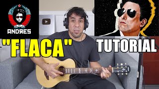 Como tocar quotFlacaquot ANDRÉS CALAMARO Tutorial Guitarra Acordes y Punteos [upl. by Mei]