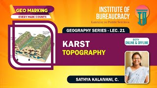 Karst Topography  Lec 21  Surface and Cave landforms  Geomorphology  UPSC Geography Optional IB [upl. by Gnes]